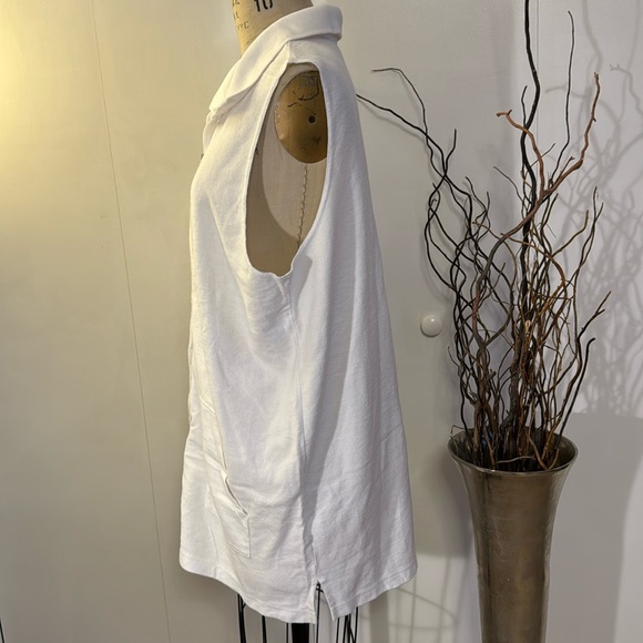 Croft & Barrow terry zippered sleeveless cover-up - Picture 2 of 6